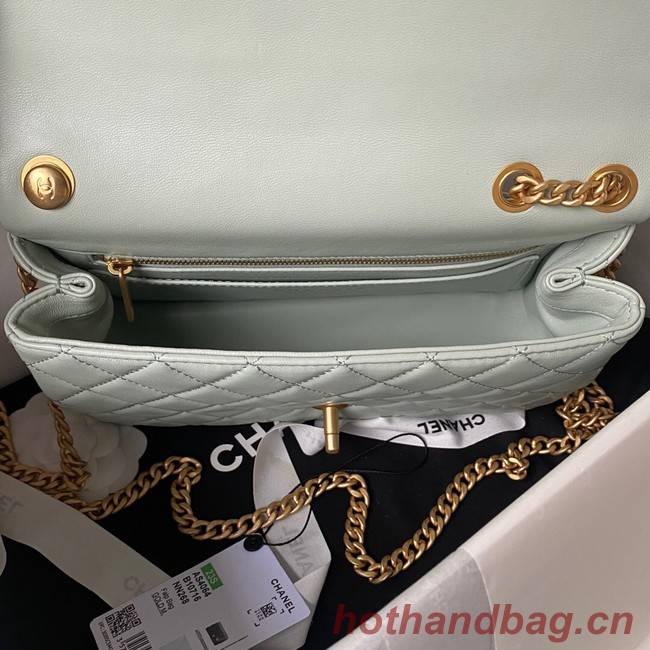 Chanel SMALL FLAP BAG AS4064 light blue