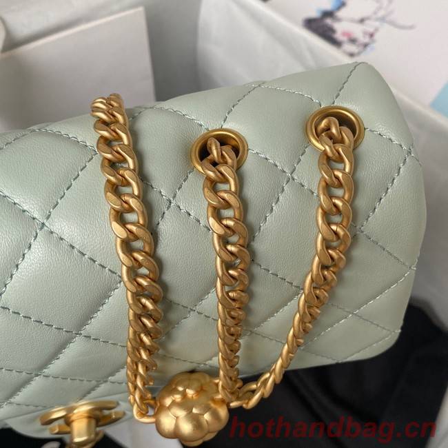 Chanel SMALL FLAP BAG AS4064 light blue