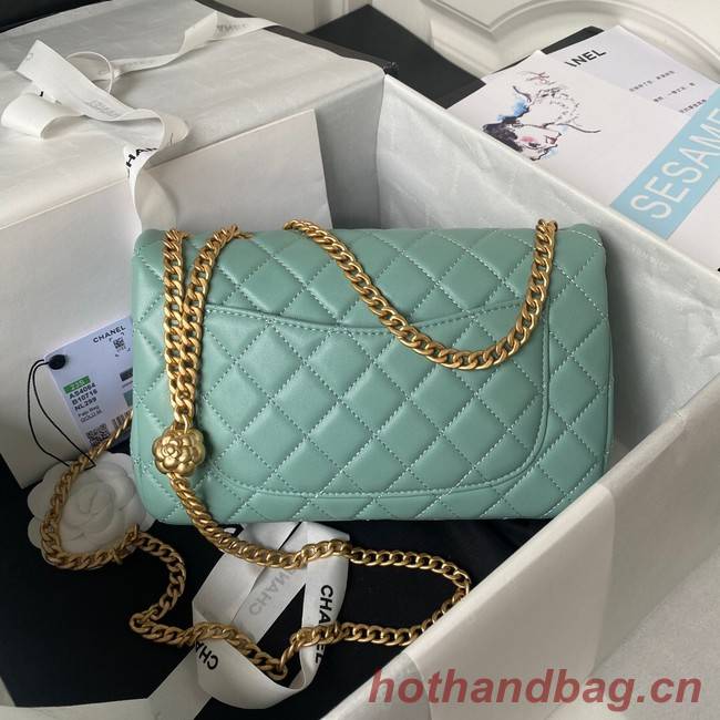 Chanel SMALL FLAP BAG AS4064 sky blue