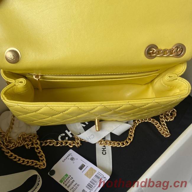 Chanel SMALL FLAP BAG AS4064 yellow