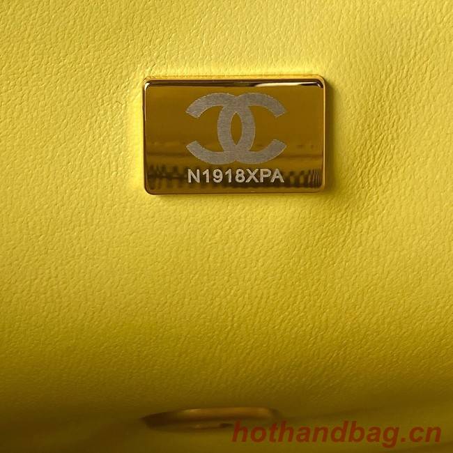 Chanel SMALL FLAP BAG AS4064 yellow