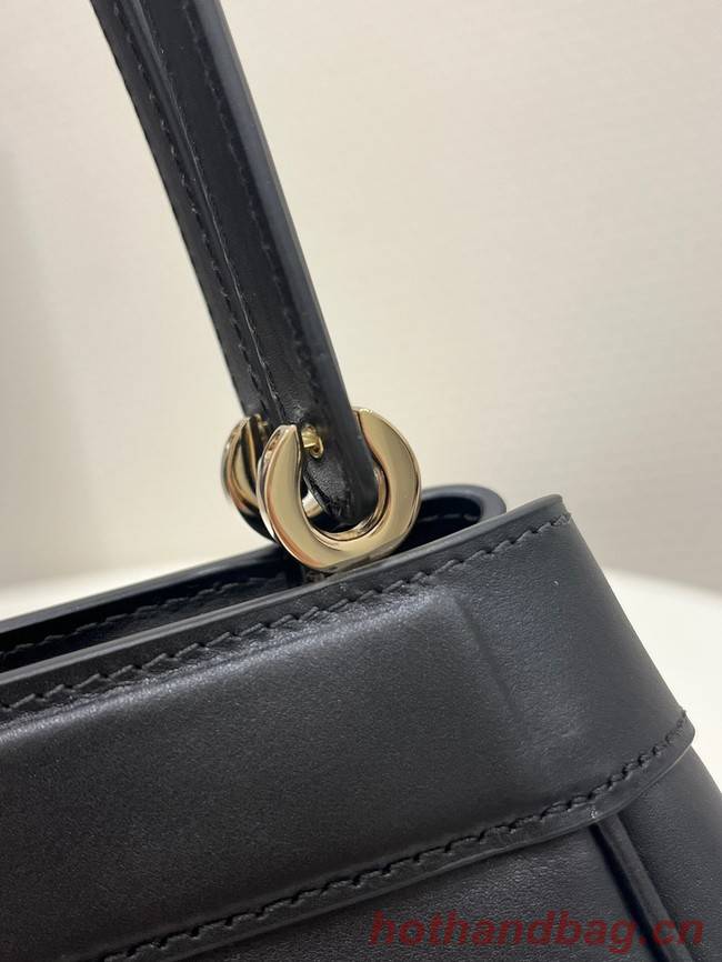 SMALL DIOR KEY BAG Black Box Calfskin M1844O