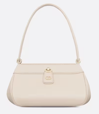 SMALL DIOR KEY BAG Dusty Ivory Box Calfskin M1844O