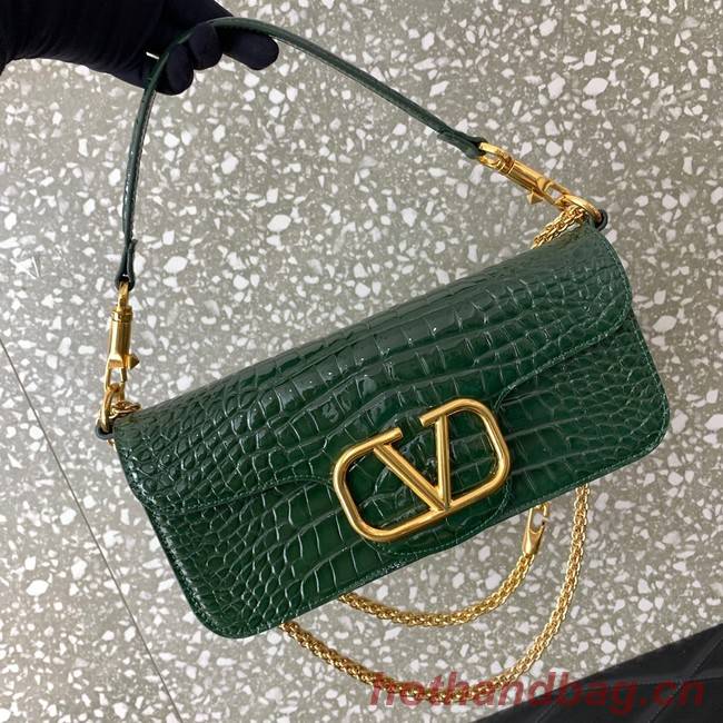 VALENTINO GARAVANI Loco Calf leather bag 2A0K30 green