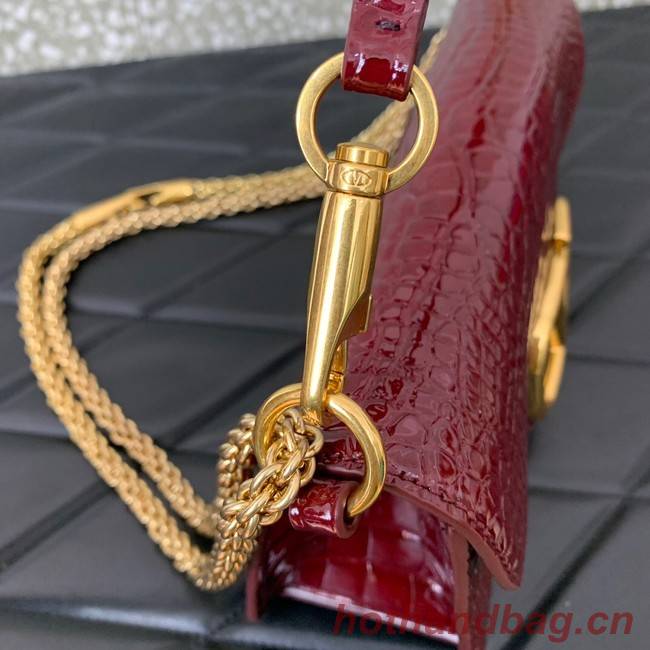 VALENTINO GARAVANI Loco Calf leather bag 2A0K30 wine