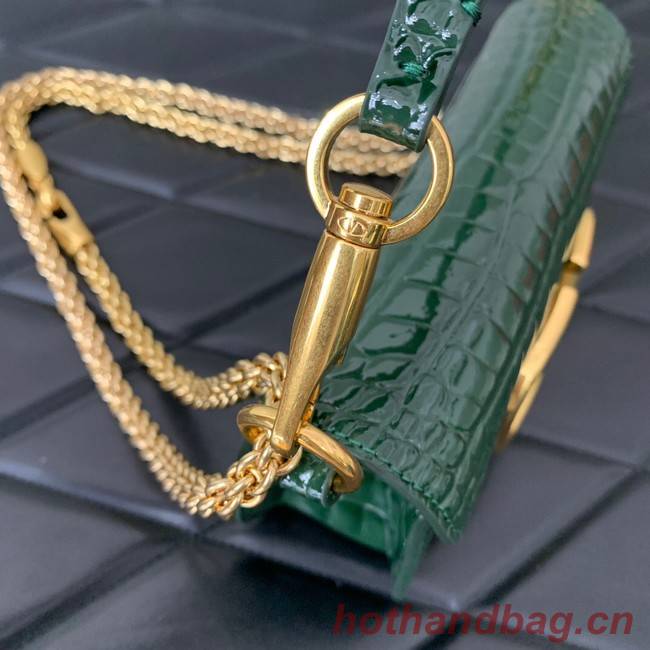 VALENTINO GARAVANI Loco Calf leather bag WA0K53 green