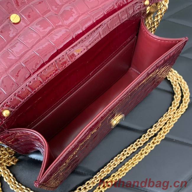 VALENTINO GARAVANI Loco Calf leather bag WA0K53 wine