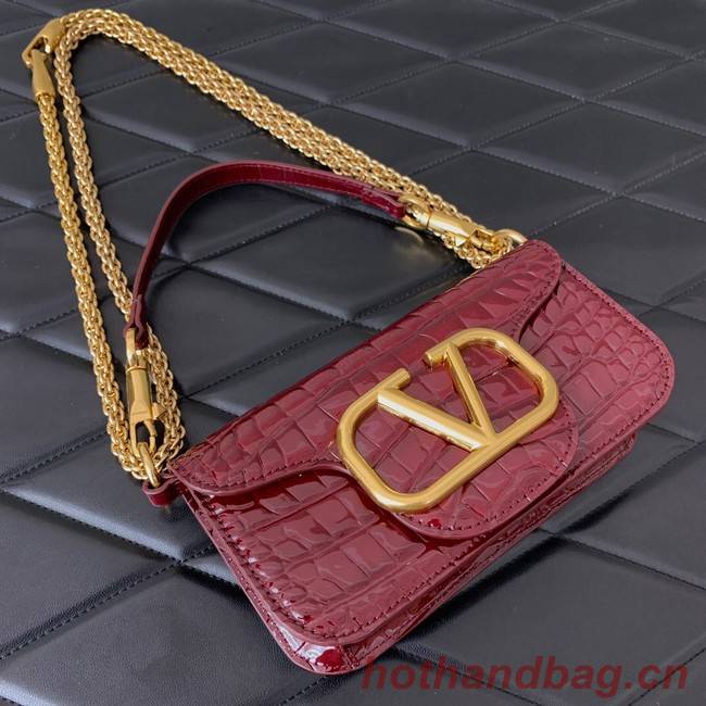 VALENTINO GARAVANI Loco Calf leather bag WA0K53 wine