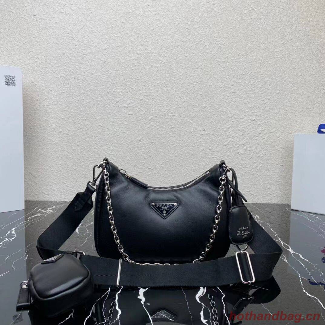 Prada Padded nappa-leather Prada Re-Edition 2005 shoulder bag 1BH204 black