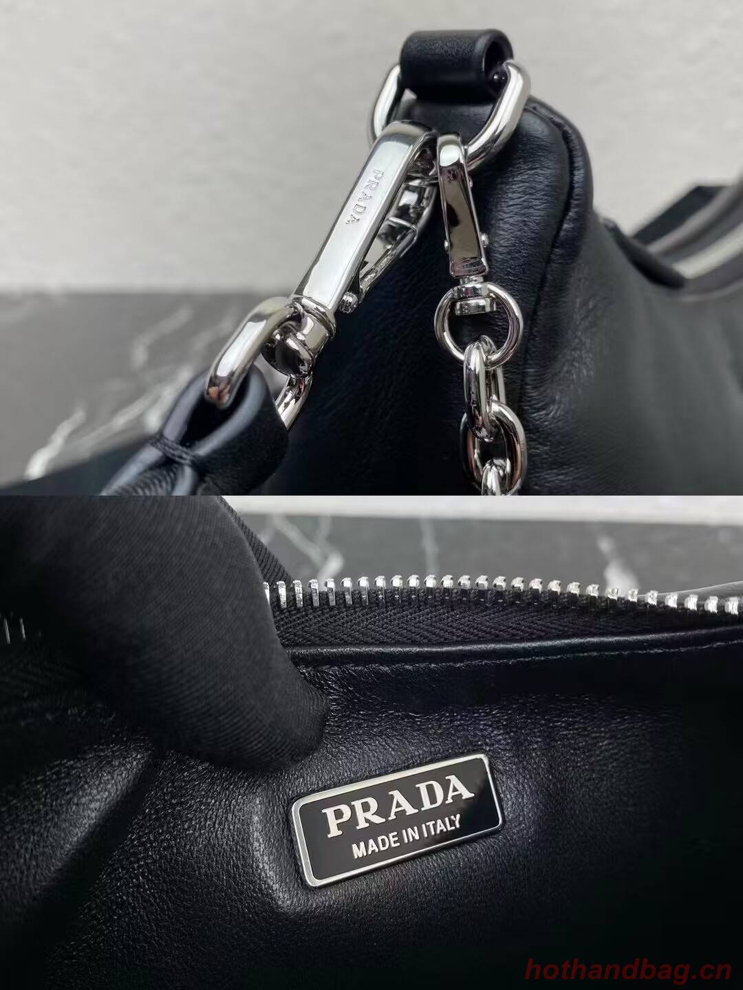 Prada Padded nappa-leather Prada Re-Edition 2005 shoulder bag 1BH204 black