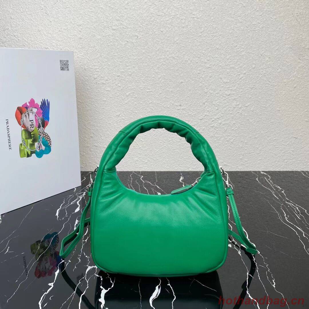 Prada Soft padded nappa leather mini-bag 1BA384 green