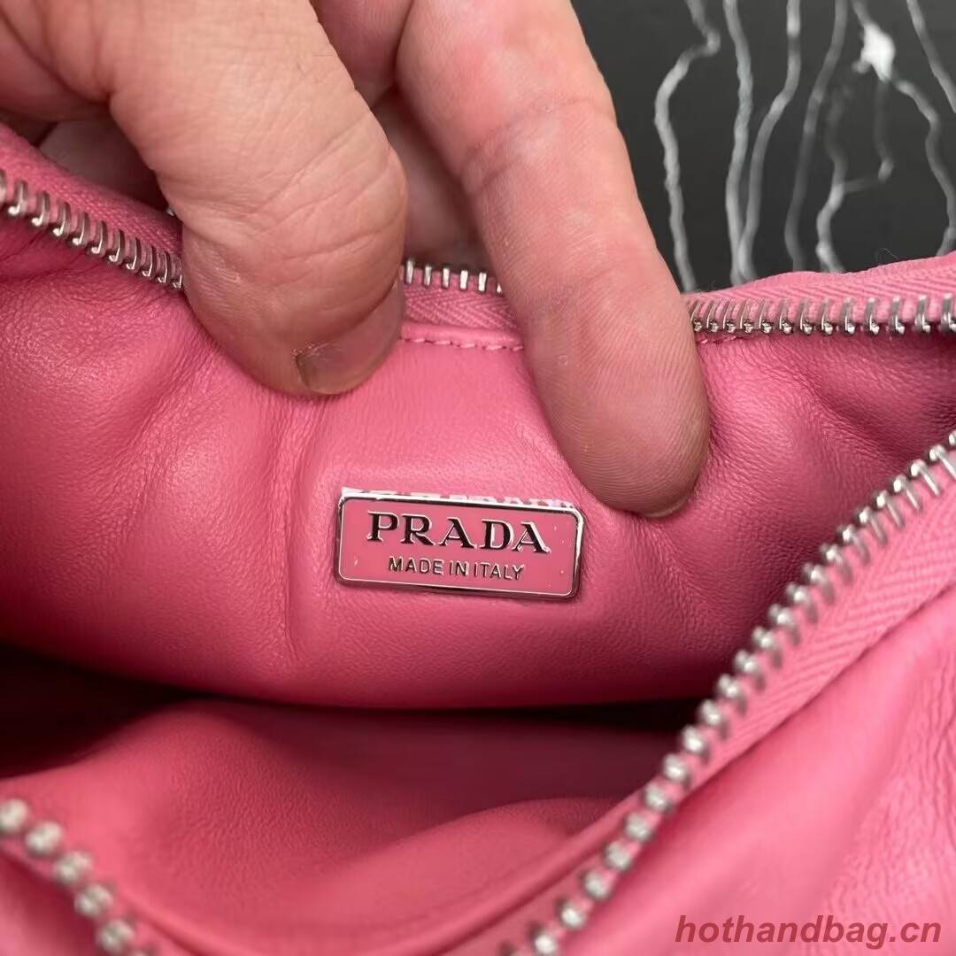 Prada Soft padded nappa leather mini-bag 1BA384 pink