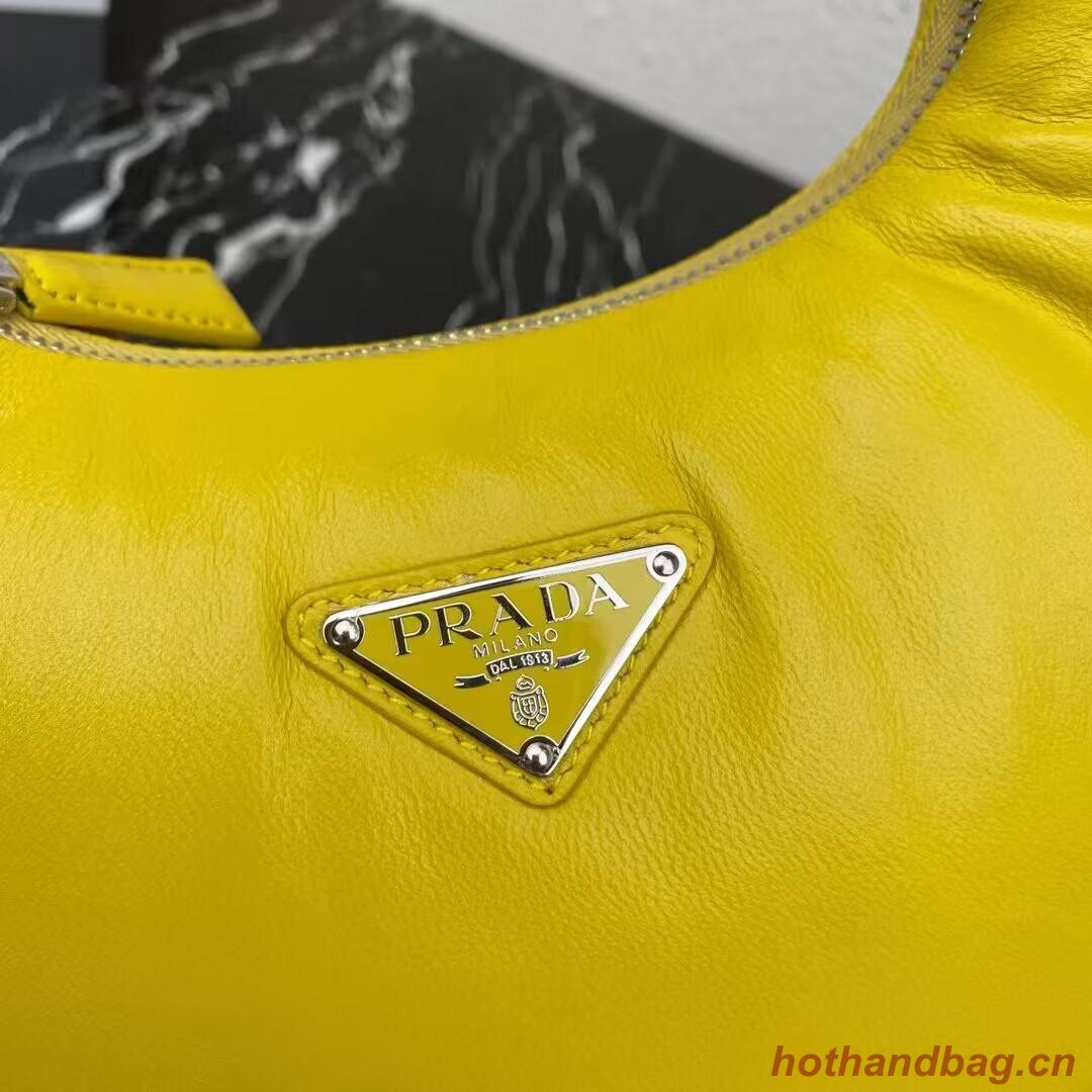 Prada Soft padded nappa leather mini-bag 1BA384 yellow