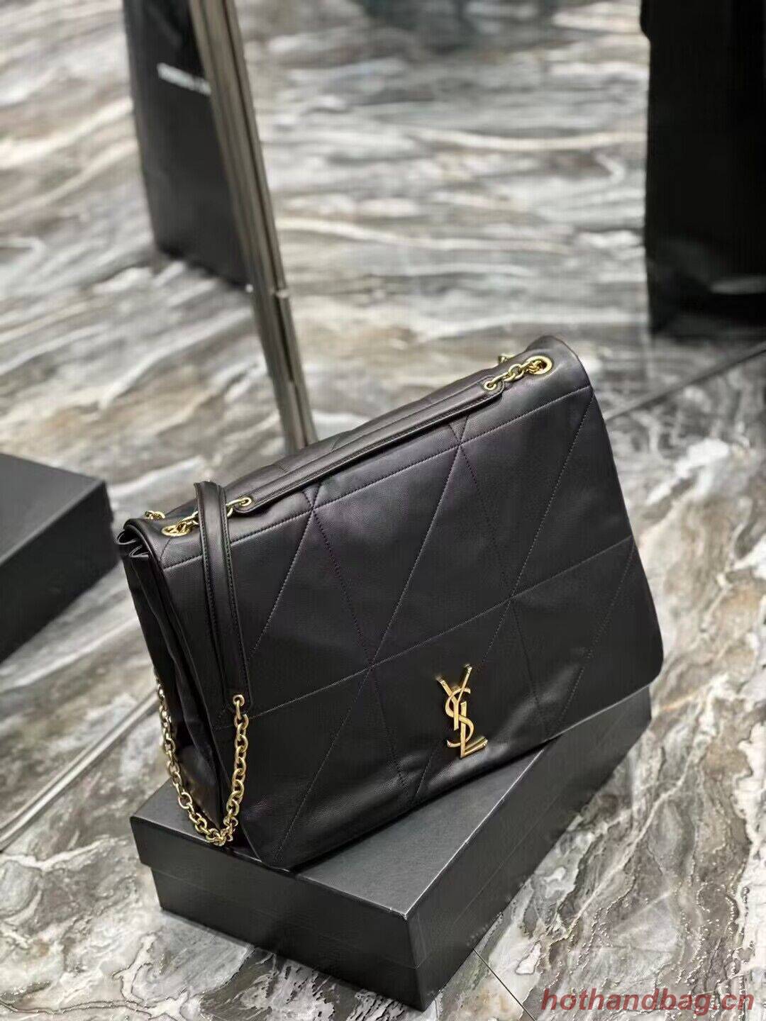 SAINT LAURENT KATE MEDIUM REVERSIBLE CHAIN BAG IN SUEDE AND SMOOTH LEATHER Y855822 black