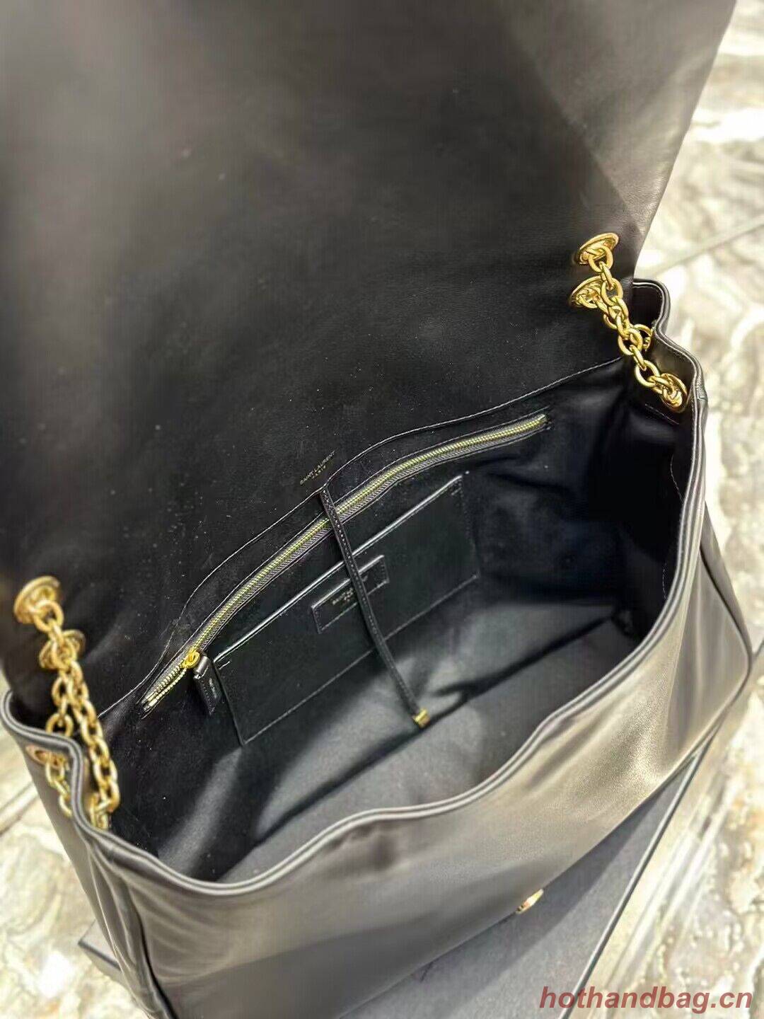 SAINT LAURENT KATE MEDIUM REVERSIBLE CHAIN BAG IN SUEDE AND SMOOTH LEATHER Y855822 black