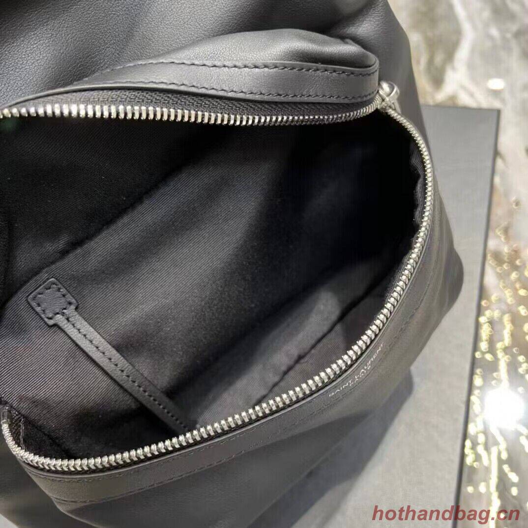 SAINT LAURENT LEATHER small knapsack Y886654 black