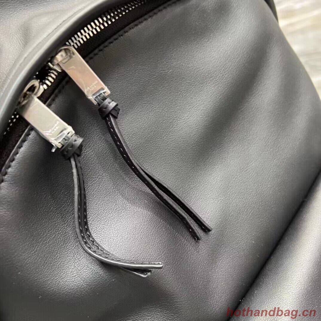 SAINT LAURENT LEATHER small knapsack Y886654 black