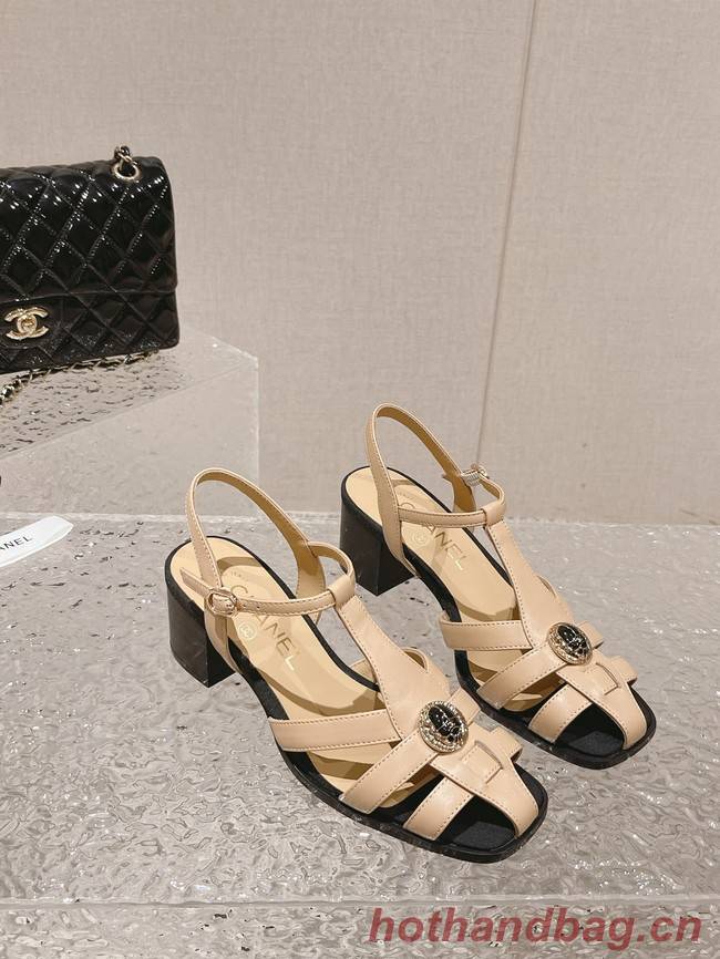 Chanel sandal heel height 5.5CM 93350-2