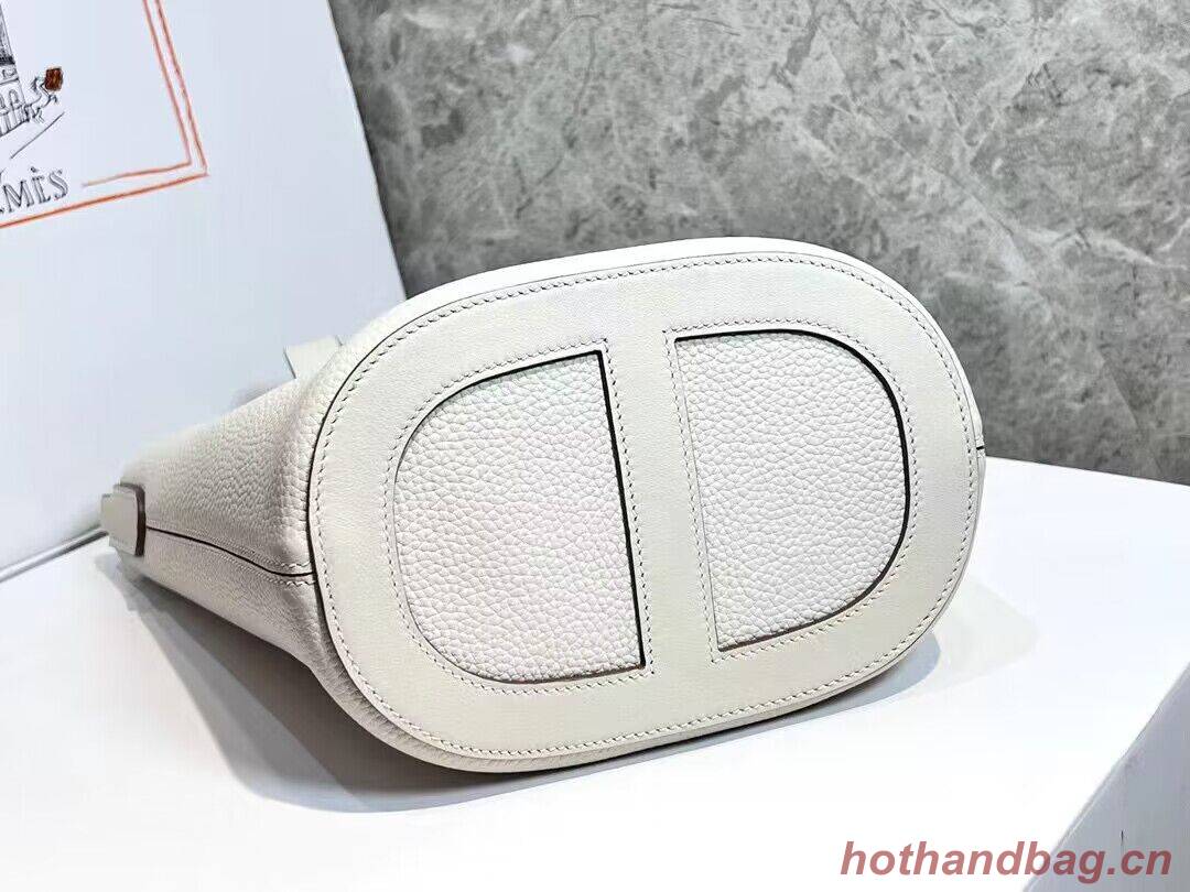 Hermes Original Togo Leather Bag H3602 White