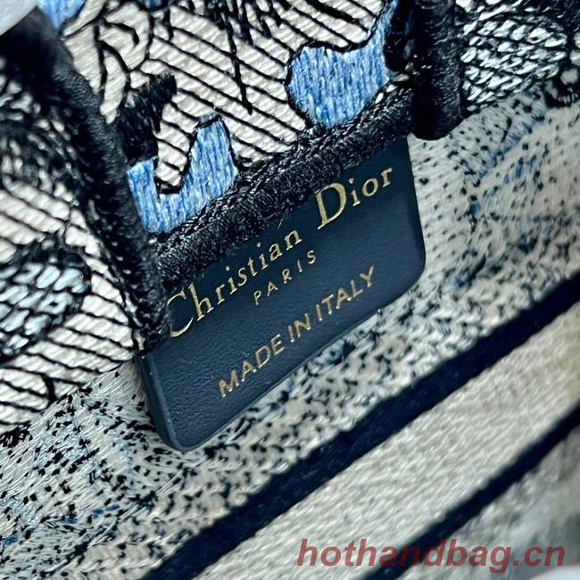 MINI DIOR BOOK TOTE PHONE BAG Embroidery S5555CES-3