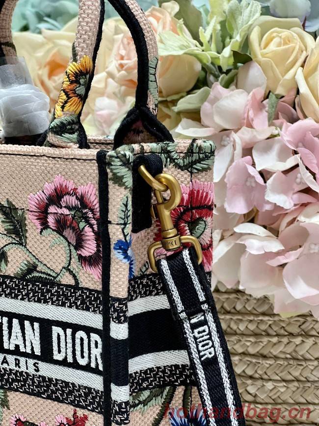 MINI DIOR BOOK TOTE PHONE BAG Embroidery S5555CES-4