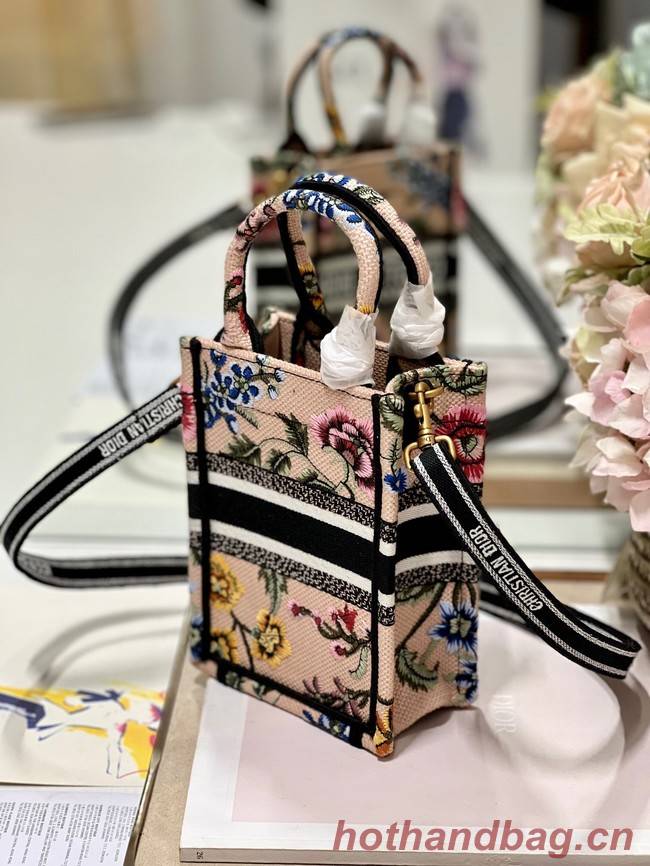 MINI DIOR BOOK TOTE PHONE BAG Embroidery S5555CES-4