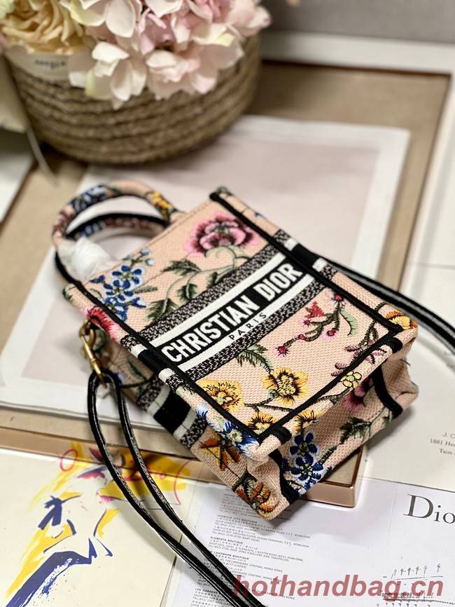 MINI DIOR BOOK TOTE PHONE BAG Embroidery S5555CES-4