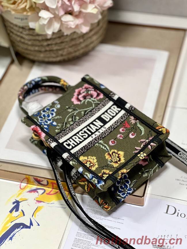 MINI DIOR BOOK TOTE PHONE BAG Embroidery S5555CES-5