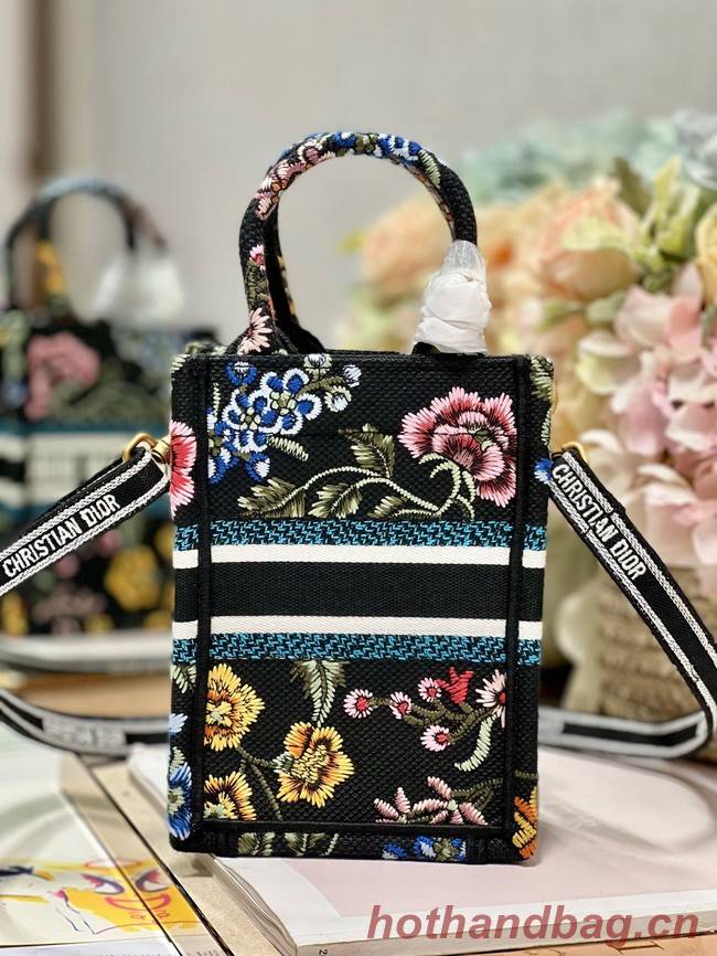 MINI DIOR BOOK TOTE PHONE BAG Embroidery S5555CES-6