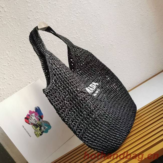 Prada Crochet tote bag 1BG424 black