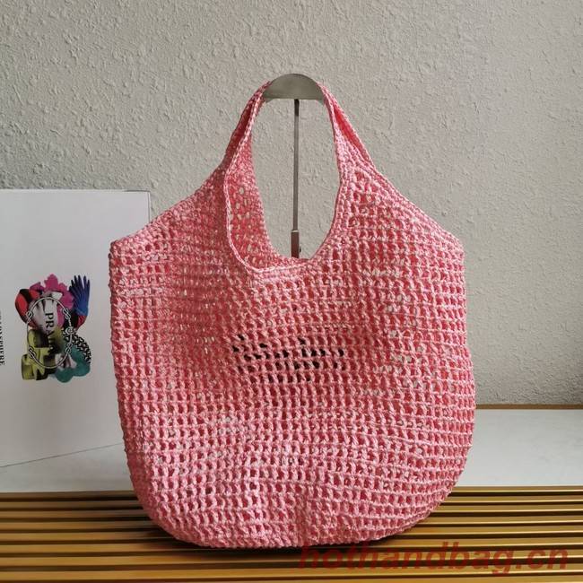 Prada Crochet tote bag 1BG424 pink