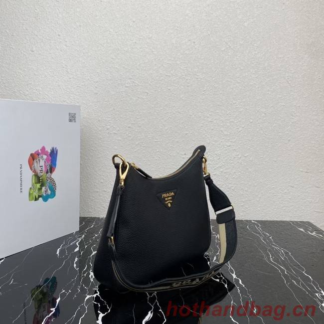 Prada Leather shoulder bag 1BC178 black