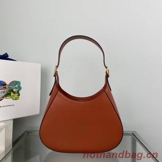 Prada Leather shoulder bag 1BC179 brown