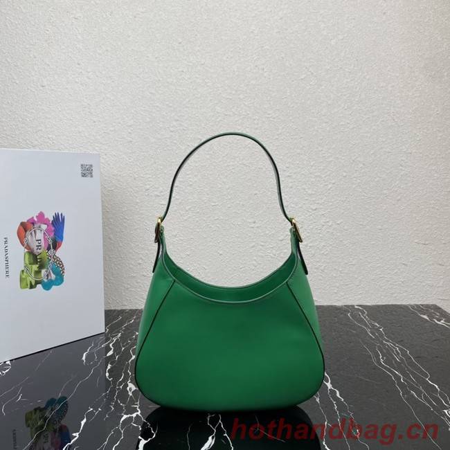 Prada Leather shoulder bag 1BC179 green