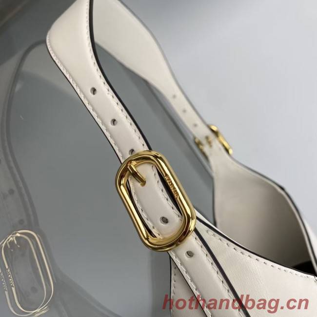 Prada Leather shoulder bag 1BC179 white