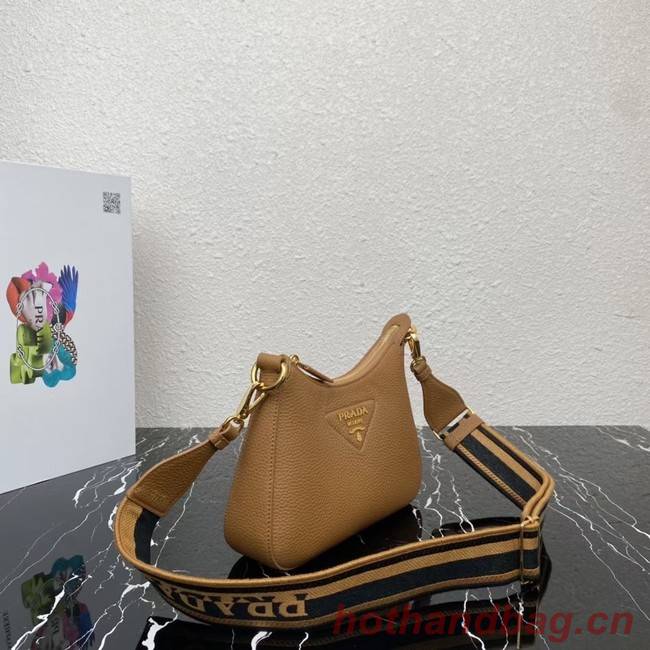 Prada Leather shoulder bag 1BH193 Caramel