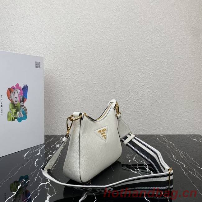 Prada Leather shoulder bag 1BH193 white