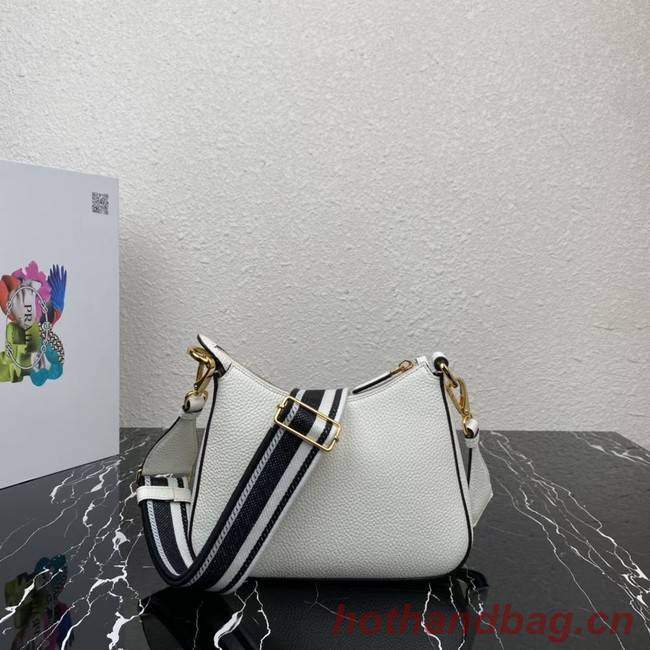 Prada Leather shoulder bag 1BH193 white