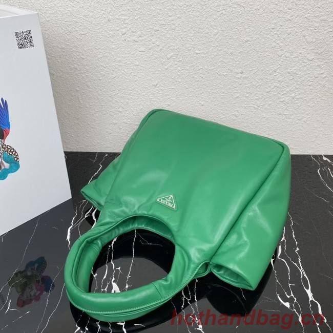 Prada Medium padded Soft nappa leather bag 1BG413 green