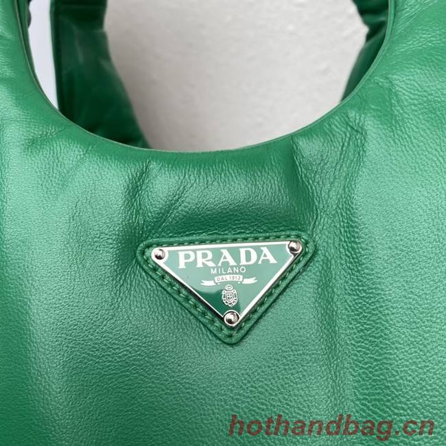 Prada Medium padded Soft nappa leather bag 1BG413 green