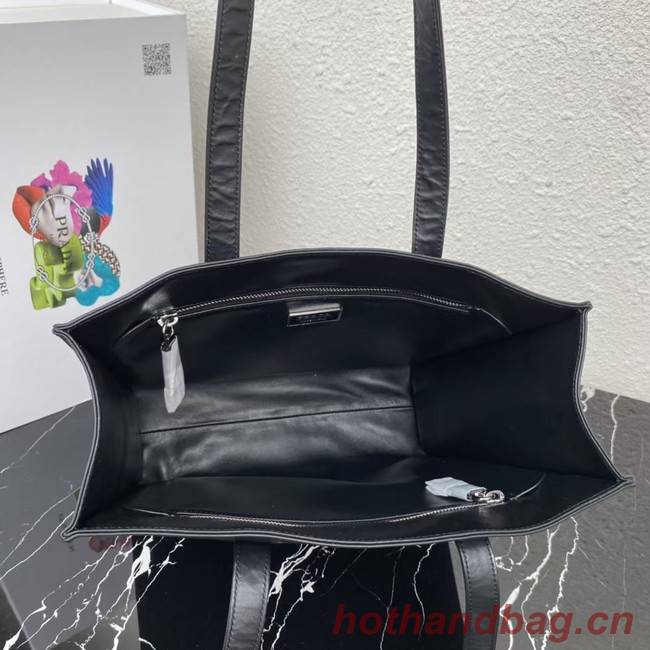 Prada Small antique nappa leather tote 1BG459 black