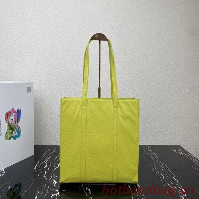 Prada Small antique nappa leather tote 1BG459 yellow