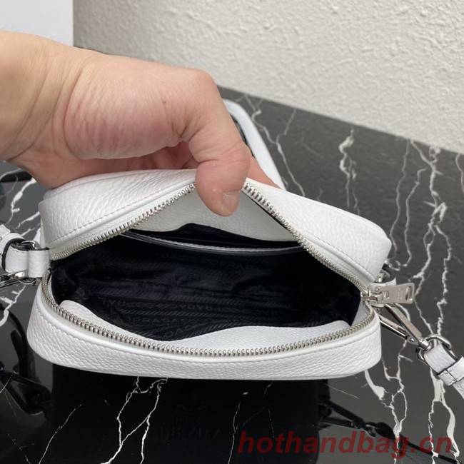 Prada Leather shoulder bag 1BH192 white