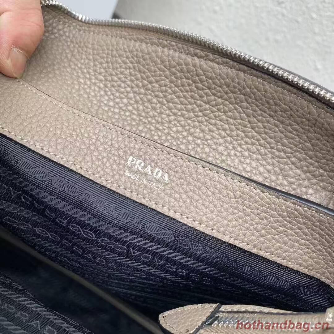 Prada Leather shoulder bag 1NC175 gray