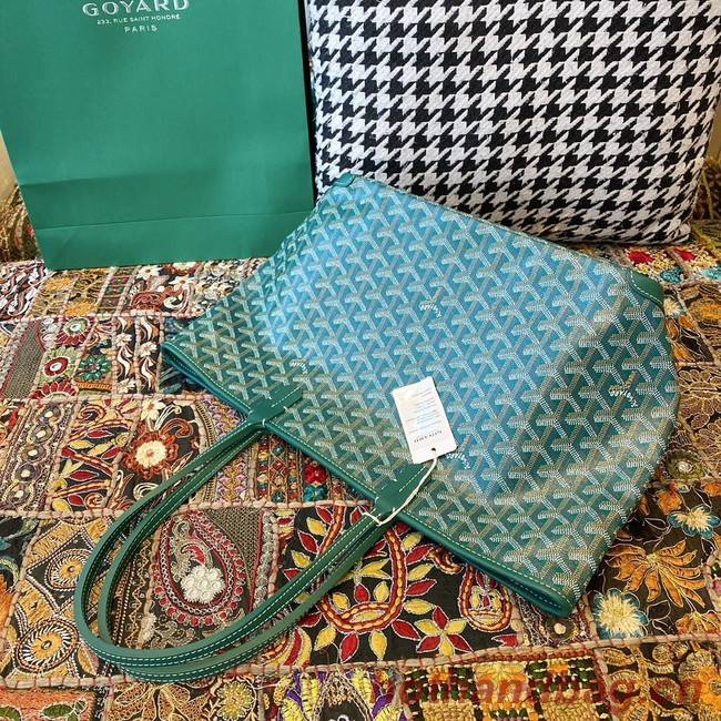 Goyard Calfskin Leather Tote Bag 20217 green