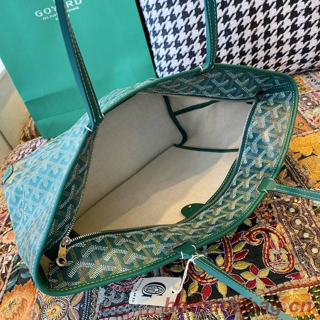 Goyard Calfskin Leather Tote Bag 20217 green