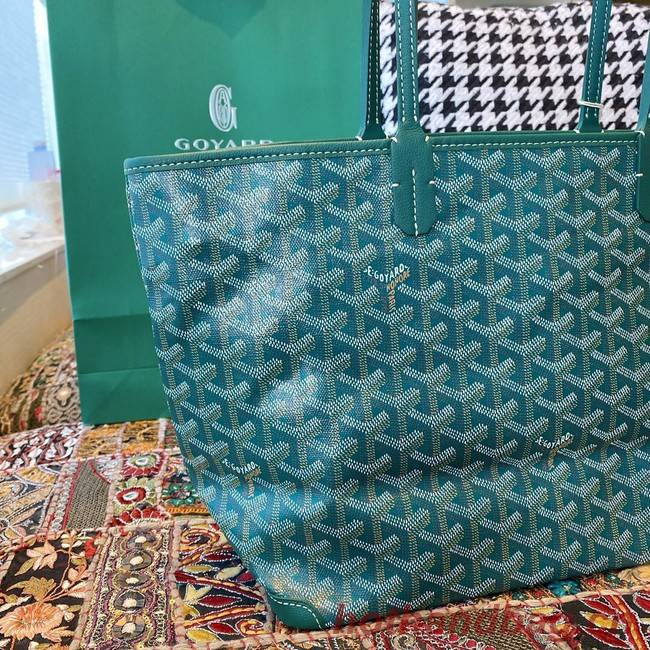 Goyard Calfskin Leather Tote Bag 20217 green