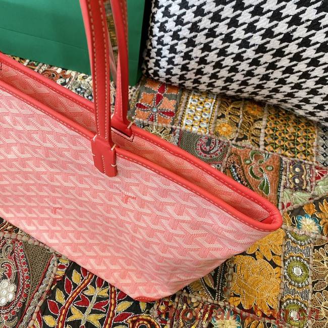 Goyard Calfskin Leather Tote Bag 20217 pink