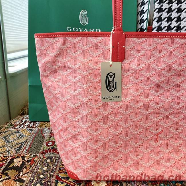 Goyard Calfskin Leather Tote Bag 20217 pink