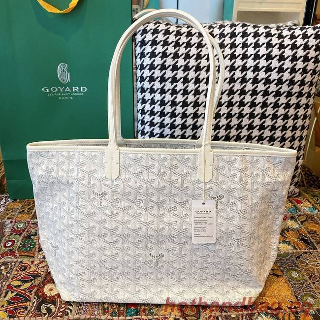 Goyard Calfskin Leather Tote Bag 20217 white